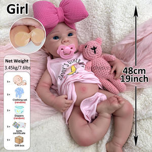 Poupée Mannequin Réaliste Bébé Fille Reborn Bettie de 48 cm en Silicone Souple avec Cheveux Micro-Enracinés, Compagnon pour le Bien-Être Émotionnel - Product Image 3