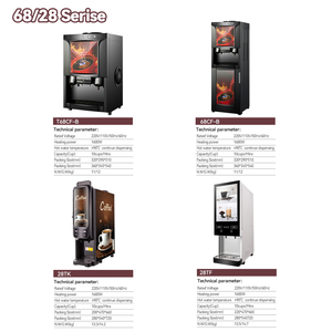 Máy pha cà phê hòa tan tự động thương mại T68CF-B 2 Thùng chứa bột công suất 80 cốc tự động làm sạch Wi-Fi được kích hoạt để bán hàng tự động - Product Image 5