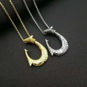 Featured Wholesale fishing hook necklace For Men and Women