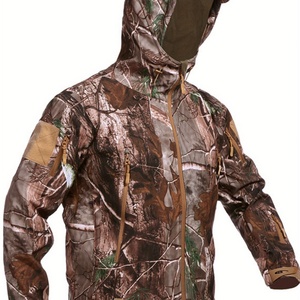 Chaqueta de Invierno Cálida para Hombre, Estilo Safari, con Capucha, Impermeable, Reversible, Protección UV, Diseño Floral, Ropa Deportiva de Caza - Camuflaje - Product Image 4