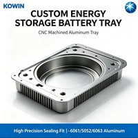Support de batterie sur mesure en aluminium 6061 usiné CNC, boîtier fabriqué OEM pour dispositifs de gestion thermique des systèmes de stockage d'énergie (ESS)