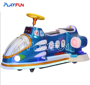 Playfun kapalı eğlence hava uçağı küçük çocuk arabası jetonla çalışan akülü araba çocuk arabası oyun makinesi