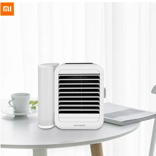 Youpin 1000ml capacity mini USB port portable air conditioner touch screen 99 speed adjustment energy saving fan cooling