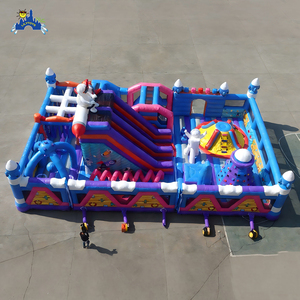 LilyToys Parque de Atracciones Inflable, Ciudad de Diversión Inflable, <span class=keywords><strong>Castillo</strong></span> Hinchable con Pista de Obstáculos - Product Image 3