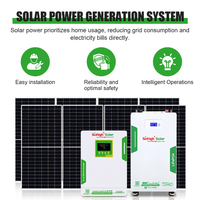 Kit Panel Surya Lengkap 48V 51.2V 5KW 10KW 20KW 30KW 60kwh/Hari Sistem Baterai Rumah Lifepo4 Baterai Surya Sistem Energi Surya