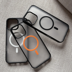 Coque <span class=keywords><strong>de</strong></span> téléphone <span class=keywords><strong>de</strong></span> luxe en peau transparente mate pour Apple 1617ProMax pour téléphone <span class=keywords><strong>de</strong></span> protection à Suspension magnétique deux-en-un Samsung S25 - Product Image 5