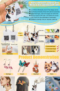 Вышивка с логотипом на заказ, нашивка на шляпу, новые популярные дизайнерские аксессуары для одежды, швейная нашивка в форме собаки, питомца - Product Image 6