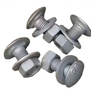 Baut Mur Baja Q235 Galvanis Celup Panas Anti Maling Ukuran Sesuai Pesanan Permukaan Anti Pantul Perlindungan Tinggi untuk Pagar Pengaman Jalan Raya - Product Image 2