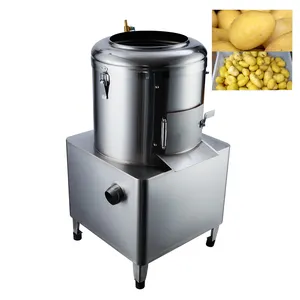30kg ticari otomatik elektrikli hidrolik patates soyma yüksek kalite tatlı patates soyma makinesi