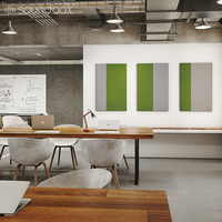 Panneaux muraux acoustiques au design moderne pour bureau, studio, salle de réunion, école-Absorption insonorisée du polyester dans les studios, salles de classe