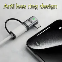 Transfert de données 8K 80Gbps 240W USB Type C OTG Adaptateur Led Indicateur Mâle Femelle Convertisseur pour Macbook Pro Téléphone Ordinateur Portable Moniteur