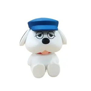 定制OEM卡通塑料PVC动画动物塑料小雕像便宜可爱小狗图形玩具