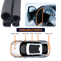 Échantillon gratuit de bande d'étanchéité en caoutchouc EPDM noir flexible, anti-poussière, taille personnalisée, pour le bord des portes et des fenêtres de voiture