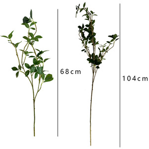 Hojas de Banyan de Tallo Largo y Hojas de <span class=keywords><strong>Aglaia</strong></span>, Vegetación Artificial para Decoración del Hogar, Sala de Estar, Plantas Artificiales, Accesorios de Fotografía - Product Image 5