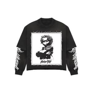 Camisetas de doble capa al por mayor, manga larga, el mejor fabricante, transpirables, diseño personalizado, camisetas de doble capa para hombre - Product Image 3