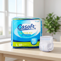 Couches-culottes jetables respirantes en plastique pour adultes et adolescents, à haute absorption, en pâte de cellulose