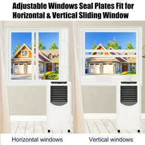 Kit de ventilation de fenêtre universel réglable YOD HVAC Contractor 4-6 pouces, plaques d'étanchéité en plastique pour fenêtres coulissantes, coupleur industriel - Product Image 4