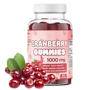 Hezong Cranberry Gummies meningkatkan fungsi imun urin kesehatan meningkatkan penampilan kulit manfaat antioksidan 1000 mg - Product Image 1