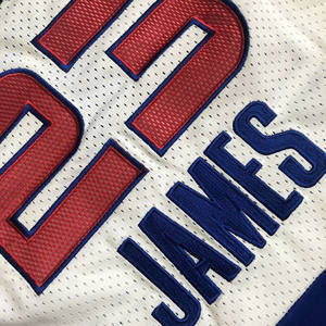 Оптовая продажа, 2006 сезон 23, баскетбольная майка James, дышащая сетчатая быстросохнущая спортивная майка, майка с принтом, Прямая поставка - Product Image 6