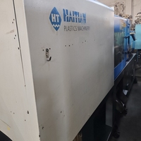 Machine de moulage par injection horizontale hydraulique d'occasion de 120 tonnes, modèle MA1200/370, de qualité supérieure, avec PLC et moteur, très demandée pour le marché haïtien
