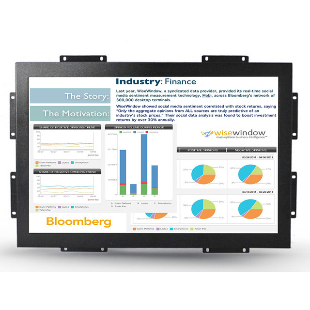 7" 8" 10" 10.4" 12" 14" 15" 17" 19" 22" Inch Industrial Lcd Touch Monitor Open Frame Screen for Kiosk