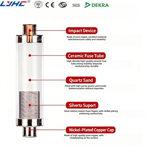 Fusible de transformateur haute tension, taille personnalisable, boîtier en céramique, prix optimal pour la protection contre les surintensités, performance fiable - Product Image 4