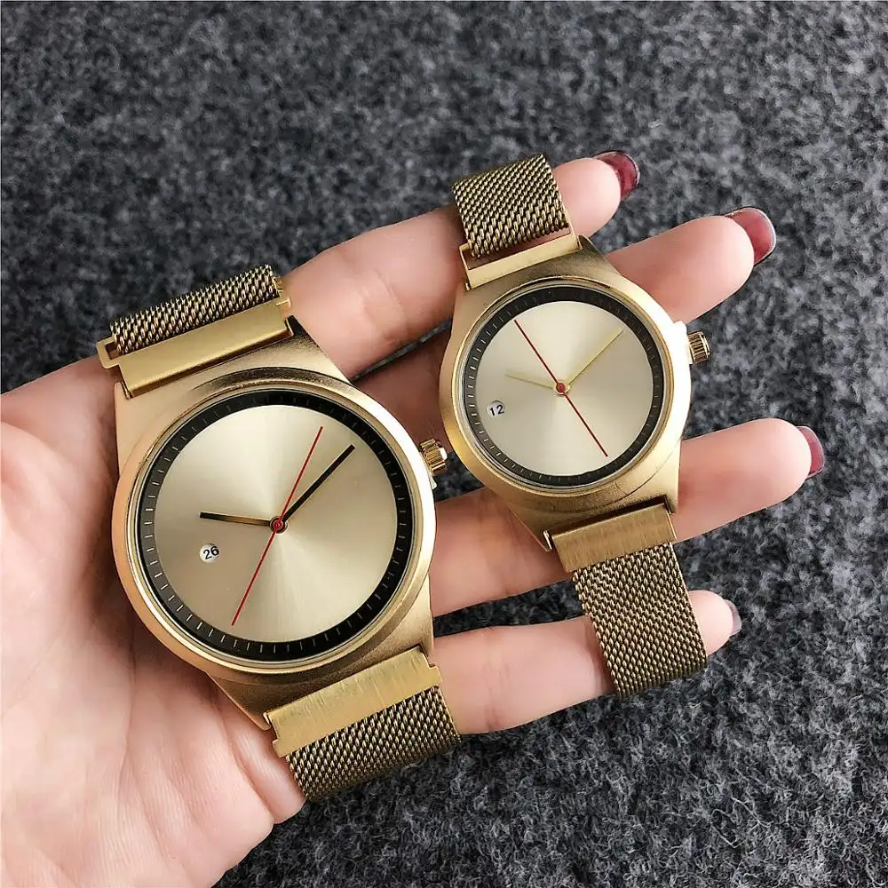 luxury Watch Luminous Quartz Waterproof stainless Straps Couple Watch For Women Watch