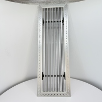 Grille en aluminium à lame détachable pour climatisation, en plastique carré, fabriquée en Chine pour les systèmes de ventilation