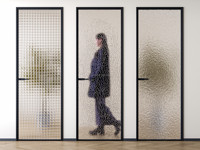 Porte battante moderne en alliage d'aluminium à double vitrage avec finition de surface, prix Philippines, design