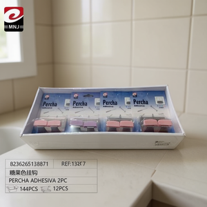 Percha Adhesiva Candy-colored Hooks 2pc Set 12pcs Pack Novelty Hooks - Product Image 2