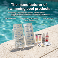 Kit de test d'eau de piscine DPD N°1 et Phénol Rouge en comprimés pour le test du chlore et du pH, kit de test de la qualité de l'eau de piscine et de spa