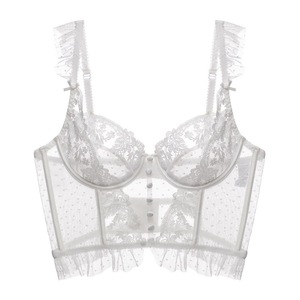 Soutien-gorge sexy en dentelle, dos nu, transparent, avec baleines, style corset pour femme - Product Image 6