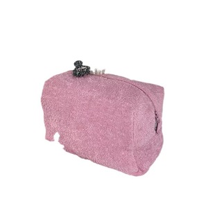 Cute plush towel toiletry bag, large capacity, travel portable skincare and cosmetics <b>storage</b> bag, creative <b>makeup</b> bag - Product Image 5