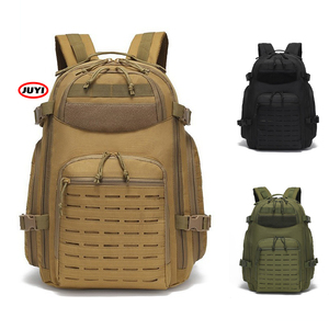 China Wholesale Custom Large Waterproof 45L Hiking Rucksack Laser Cutting Laptop Molle Assault Tactical <b>Backpack</b> in Stock - Product Image 6