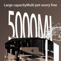 Fontaine à eau pour animaux de compagnie Grande capacité Débit circulant Fonctionnement silencieux Filtration en quatre étapes Chiens Chats Plusieurs animaux