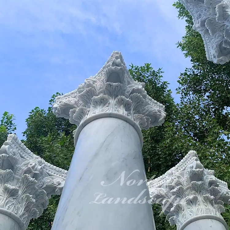 Norton оптовая продажа с Фабрики Декоративные натурального камня гранита мрамора римские колонны столбы для перевозки контейнеров для продажи