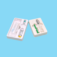Bandeja de Plástico PS Blister Blanca Médica Personalizada, Moldeada al Vacío, con Extrusión para Combinación de Botellas de Medicamentos y Jeringas