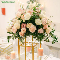Arrangement de centre de table de mariage rose artificielle centres de table pour la décoration de mariage