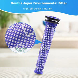 2 Pcs Fit for Dysons V6 V7 V8 DC58 DC59 Absolute Cordless Stick Vacuum Cleaner 965661-01 Pre-Filter HEPA Filter Spare Parts - Product Image 4