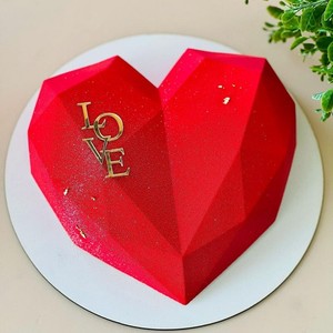 Nouvelle Décoration Créative pour Gâteau <span class=keywords><strong>de</strong></span> <span class=keywords><strong>l</strong></span>'Année Nouvelle Chinoise : Insert Cœur en Acrylique pour Cupcake, Décoration d'Amour pour Gâteau, Topper 5-15CM - Product Image 5