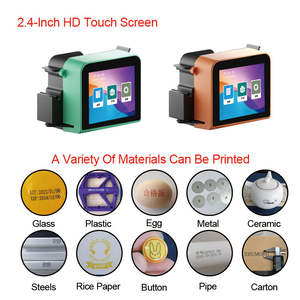 Printer Inkjet portabel kecil genggam 600dpi 2-12.7mm, printer Inkjet untuk kemasan karton kaus kain kayu - Product Image 3