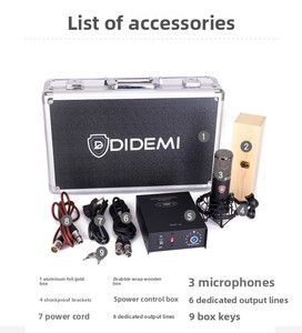 Microphone d'enregistrement karaoké à trois réglages directionnels pour un design rétro, utilisé dans les studios d'enregistrement - Product Image 6