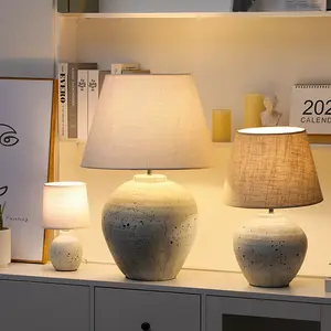 Tisch lampe Fabrik direkt zu Hause Hotel Dekoration Keramik Sockel Nachttisch lampe antiken Stil