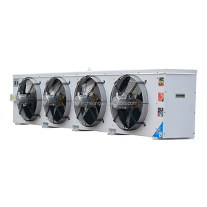 Refroidisseur d'air à 3 ventilateurs de haute qualité pour chambre froide, évaporateur moyen avec structure en tube de cuivre et ailettes d'aluminium, compatible électrique/au liquide - Product Image 4
