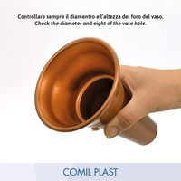 Meilleures ventes : Anneau de remplacement en plastique pour vase, style européen, pour niche, monument, mausolée, crypte, moulé par injection, couleur cuivre