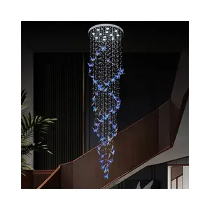 2022Home Crystal Light Luxury Chandelier Custom Large Crystal Chandelier For Villa Beauty Salon Hotel