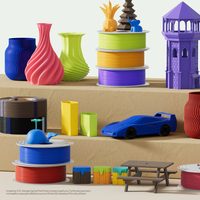Filamen Printer 3D ELEGOO PLA Basic 1.75mm 1KG Dengan Spool Lepas Pasang, 5X Ketangguhan Tinggi Gulungan Rapi, Tidak Mampet Tidak Melengkung