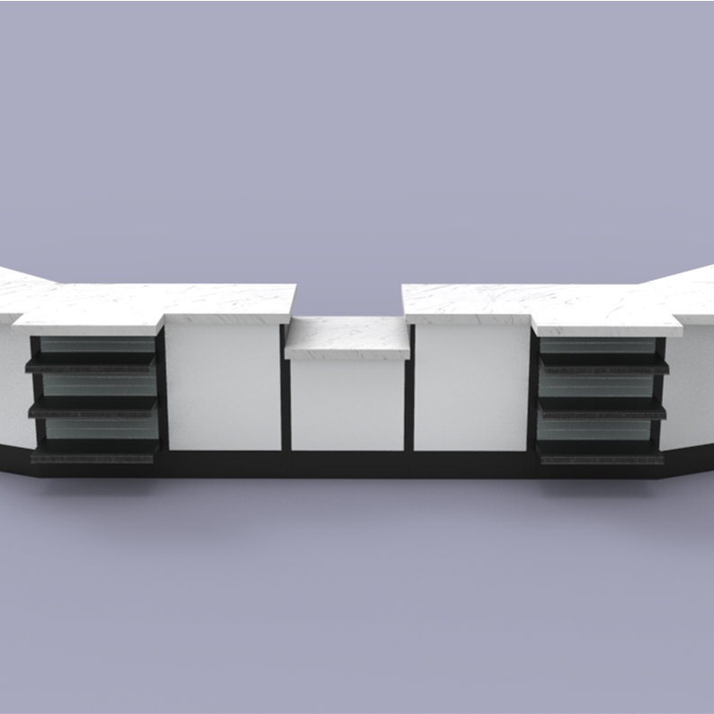 Доступные металлические счетчики, модульные продажи, розничные сервисные счетчики
