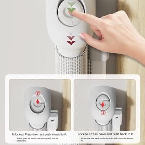 Barrière de sécurité pour bébé pliable et rétractable PGS SG027, installation facile, intérieur, 6-24 mois, protection des escaliers en plastique - Product Image 2