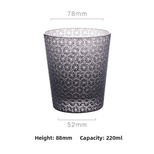 Bicchiere <span class=keywords><strong>da</strong></span> <span class=keywords><strong>whisky</strong></span> e liquori <span class=keywords><strong>da</strong></span> uomo in cristallo Edo Kiriko inciso in stile giapponese, <span class=keywords><strong>da</strong></span> <span class=keywords><strong>collezione</strong></span>, lusso leggero, retrò - Product Image 6